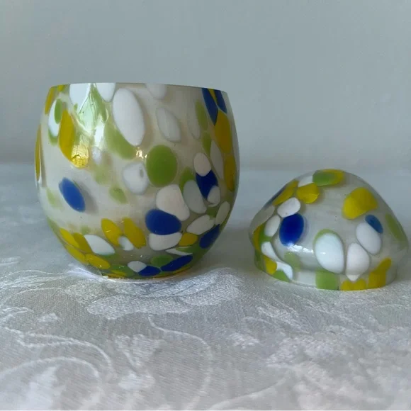 Anthropologie NIB Mini Cheena Egg Fresh White Cashmere & Musk Glass Candle - Picture 11 of 16